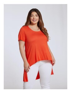 Celestino Μακριά ασύμμετρη μπλούζα πορτοκαλι για Γυναίκα