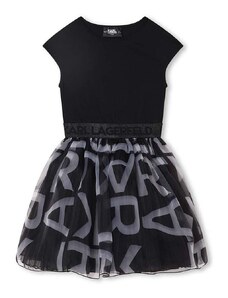 KARL LAGERFELD K Παιδικο Φορεμα Z12261 m41 black/white