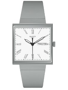 SWATCH What If...Gray? SO34M700 Bioceramic Case - Gray BioSourced Material Strap