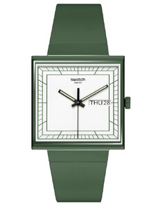 SWATCH What If...Green? SO34G700 Bioceramic Case - Green BioSourced Material Strap