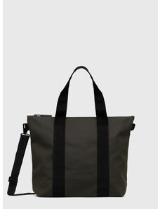 Τσάντα Rains 14160 Tote Bags χρώμα: πράσινο