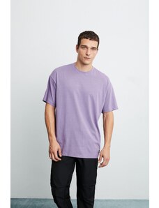 GRIMELANGE Jett Ανδρικό Oversize Fit 100% Βαμβακερό T-shirt με παχιά υφή