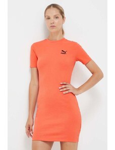 Φόρεμα Puma χρώμα: πορτοκαλί