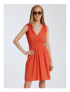 Celestino Mini φόρεμα με σούρες στους ώμους πορτοκαλι για Γυναίκα