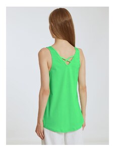 Celestino Μπλούζα με χιαστί πλάτη φλουο πρασινο για Γυναίκα