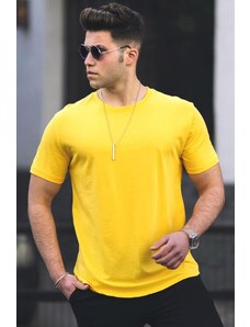 Madmext Men's Yellow T-Shirt 4951