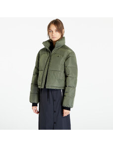 Γυναικεία puffer jacket Calvin Klein Jeans Non Down Cropped Puf Green