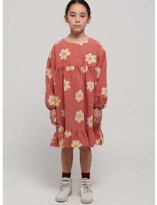 Παιδικό βαμβακερό φόρεμα Bobo Choses χρώμα: ροζ