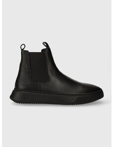 Δερμάτινες μπότες τσέλσι Copenhagen χρώμα: μαύρο, CPH455M vitello