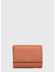 Πορτοφόλι Calvin Klein χρώμα: πορτοκαλί