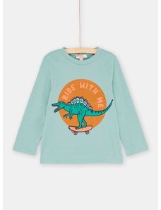 DPAM Παιδική Μακρυμάνικη Μπλούζα για Αγόρια Γαλάζιο Dinosaur - ΜΠΛΕ