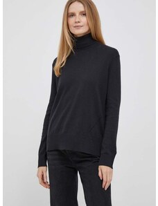 Πουλόβερ με προσθήκη μαλλιού Pepe Jeans Donna γυναικείο, χρώμα: μαύρο