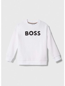 Παιδική μπλούζα BOSS χρώμα: άσπρο