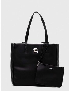 Τσάντα δυο όψεων Karl Lagerfeld χρώμα: μαύρο