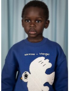 Παιδική βαμβακερή μπλούζα Mini Rodini Mini Rodini x Wrangler