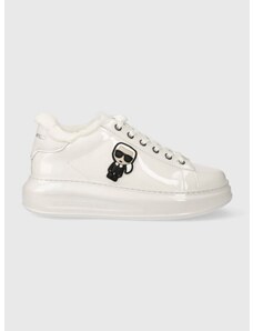 Δερμάτινα αθλητικά παπούτσια Karl Lagerfeld KAPRI χρώμα: άσπρο, KL62530S F3KL62530S