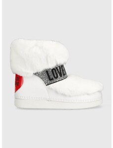 Μπότες χιονιού Love Moschino SKIBOOT20 χρώμα: άσπρο, JA24202G0HJW0100 F3JA24202G0HJW0100