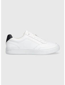 Δερμάτινα αθλητικά παπούτσια Tommy Hilfiger TH ELEVATED CLASSIC SNEAKER χρώμα: άσπρο, FW0FW07567