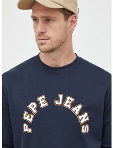 Βαμβακερή μπλούζα Pepe Jeans Westend χρώμα: ναυτικό μπλε