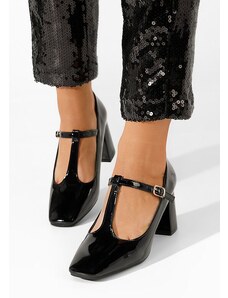 Zapatos Γόβες με χοντρό τακούνι Mevana μαύρα