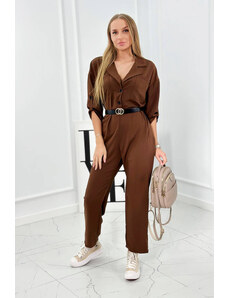 Kesi Overall with decorative mocca belt