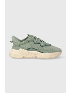 Σουέτ αθλητικά παπούτσια adidas Originals Ozweego χρώμα: πράσινο, IE9508 F3IE9508