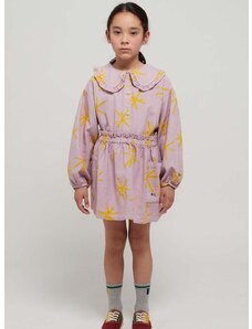 Παιδική βαμβακερή φούστα Bobo Choses χρώμα: μοβ