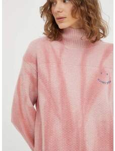 Μάλλινο πουλόβερ PS Paul Smith γυναικεία, χρώμα: ροζ