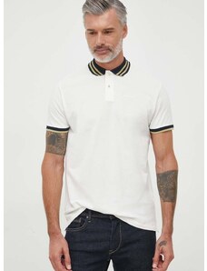 Βαμβακερό μπλουζάκι πόλο Pepe Jeans LARRY χρώμα: μπεζ