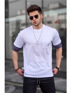 Madmext Men's White T-Shirt 5806