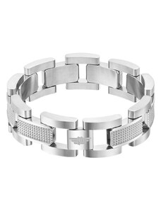 POLICE Bracelet Urban Texture | Silver Stainless Steel PEAGB0001129