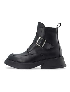 Δερμάτινες μπότες Bianco BIAHAILEY γυναικείες, χρώμα: μαύρο, 11300623