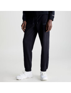 CALVIN KLEIN PERFORMANCE RELAXED COTTON TERRY JOGGERS ΜΑΥΡΟ