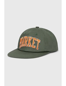 Βαμβακερό καπέλο του μπέιζμπολ Market χρώμα: πράσινο