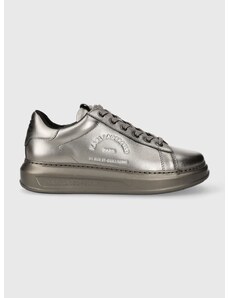 Δερμάτινα αθλητικά παπούτσια Karl Lagerfeld KAPRI MENS KC χρώμα: ασημί, KL52538M F3KL52538M