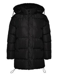 Trendyol μαύρο κουκουλοφόρο υδατοαπωθητικό διογκώσιμο παλτό