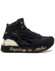 REPLAY μαύρο sneaker PENNY HIGH