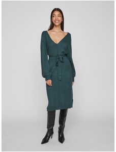 Πράσινο Γυναικείο Φόρεμα Πουλόβερ VILA Ril - Ladies