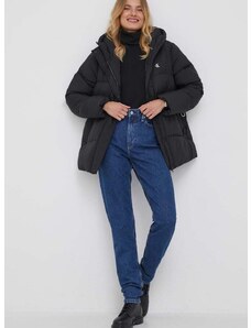 Μπουφάν Calvin Klein Jeans χρώμα: μαύρο