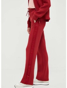 Παντελόνι φόρμας Guess χρώμα: κόκκινο