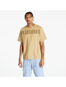 Ανδρικά μπλουζάκια PLEASURES Expand Heavyweight Short Sleeve Tee Brown