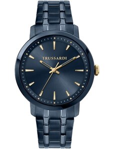 TRUSSARDI T-Couple - R2453147007, Blue case with Stainless Steel Bracelet