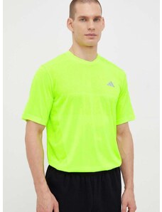 Μπλουζάκι για τρέξιμο adidas Performance Ultimate χρώμα: πράσινο