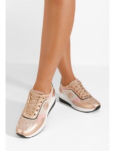 Zapatos Sneakers με πλατφόρμα Deva Champagne