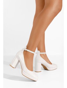 Zapatos Γόβες με χοντρό τακούνι Isperta λευκά