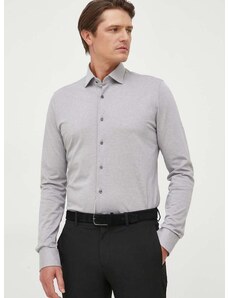 Βαμβακερό πουκάμισο Michael Kors ανδρικό, χρώμα: γκρι