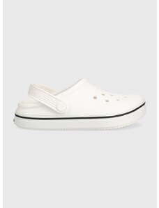 Παιδικές παντόφλες Crocs CROCBAND CLEAN CLOG χρώμα: άσπρο
