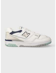 Δερμάτινα αθλητικά παπούτσια New Balance BB550WCA χρώμα: άσπρο F30