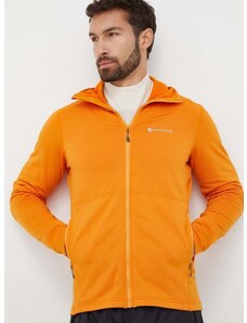 Αθλητική μπλούζα Montane Protium χρώμα: πορτοκαλί, με κουκούλα