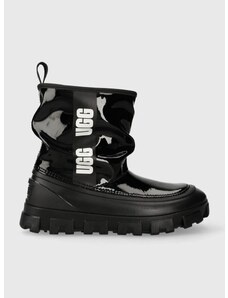 Παιδικές μπότες χιονιού UGG KIDS CLASSIC BRELLAH MINI χρώμα: μαύρο F30